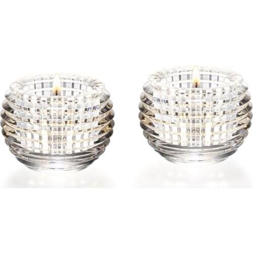 7x9.5cm Round candle cup transparent small candlestick