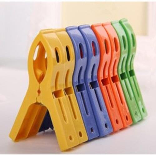 8PCS Powerful Plastic Clothes Pegs Hangers Clothespins Towels Hanging Pegs Food Bag Sealing Clip Laundry Storage Organizer