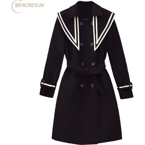 Женские длинные плащи Bencresun China At AliExpress