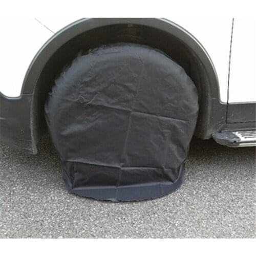 4Pcs Spare Tire Cover Case Polyester Winter And Summer Car Tires Storage Bag Automobile Tyre Accessories Vehicle Wheel Protector