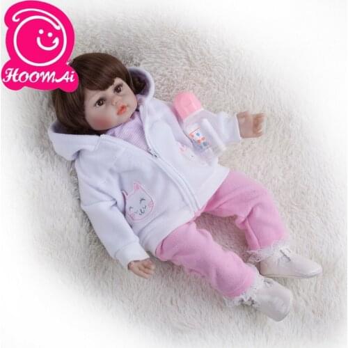 Feelwind 60cm Reborn Doll Vinyl Silicone Soft Real Gentle Touch Doll Beautiful Gift for Kids Birthday and Christmas Baby Dolls