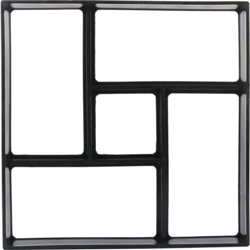 DIY Manually Paving Cement Brick Stone Road Concrete Molds Path Maker Reusable Garden Walk Pavement Mold Garden Paving Accessory