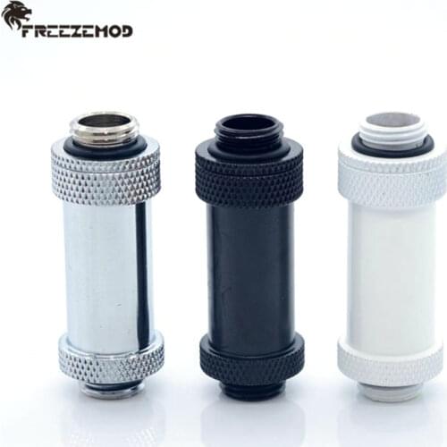 FREEZEMOD 41mm 69mm Extender Fitting 41-69mm Male-Male Extension G1/4 Thread Double Male Adapter Graphics Water Cooler Modding