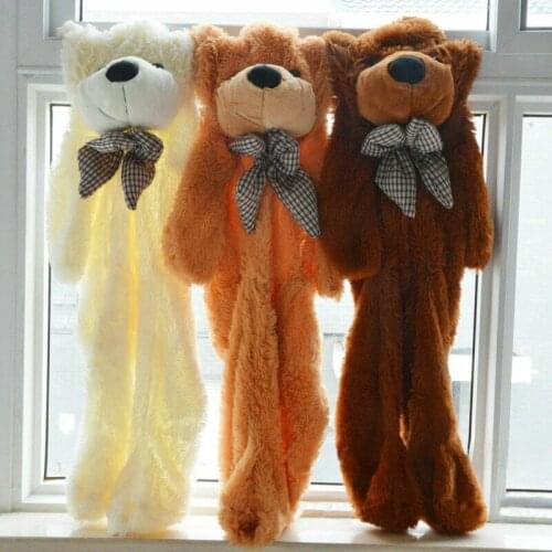 Giant Big Teddy Bear Doll Plush Soft Toys Zipper Only Cover Shell Skin Xmas Gift