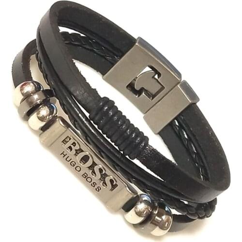 Best-selling Styles! Punk Bracelets Woman Skull Multi-layer Leather Wrap Bracelet homme Pulseira Masculina Charm Cuff Bangles