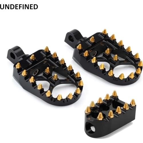 For Harley MX Offroad Foot Pegs Wide Fat Footrests Pedals Brake Shifter Peg Sportster 883 Dyna Electra Glide Road King Softail