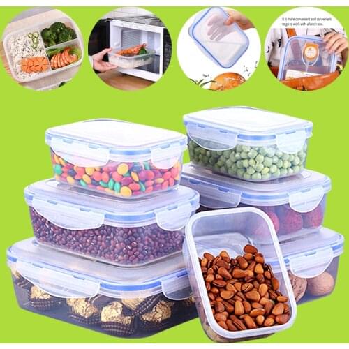 Kitchen Bento Box Meal Storage Food Prep Lunch Box Refrigerator Crisper For Kids School Dinnerware Set Outdoor Picnic