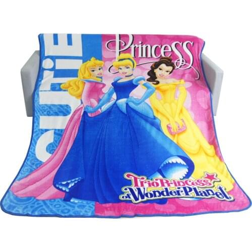 Girl Summer Purple Frozen Elsa and Anna Princess Blankets for Girls Kids Bedroom Throw 150*200cm Childrens Home Decoration
