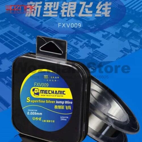 Mechanic Pure copper/fine Silver Fingerprint Maintenance Flight Line 0.01mm 0.009mm Very fine Motherboard CPU Repair line