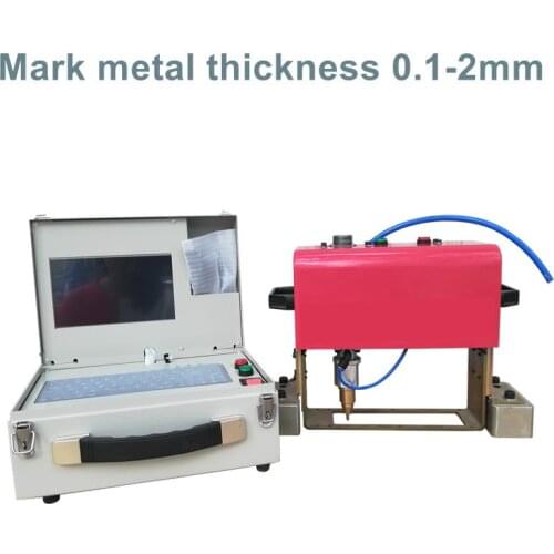Mini Portable Handheld Automatic automobile chassis number marking machine pneumatic metal logo cnc pin engraving machine 14040
