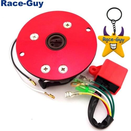 Motorcycle Red Racing Magneto Stator Rotor Ignition CDI Box Kit For 110cc 125cc 140cc Chinese Lifan YX Pit Dirt Bike