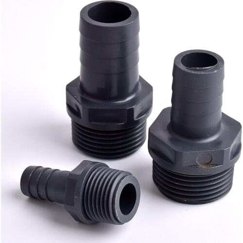 Big Size Outer Diameter 16~50mm 1"~2" Male Thread Pagoda Connector Garden Hose Adapter Irrigation Soft Hose Joint Accessories