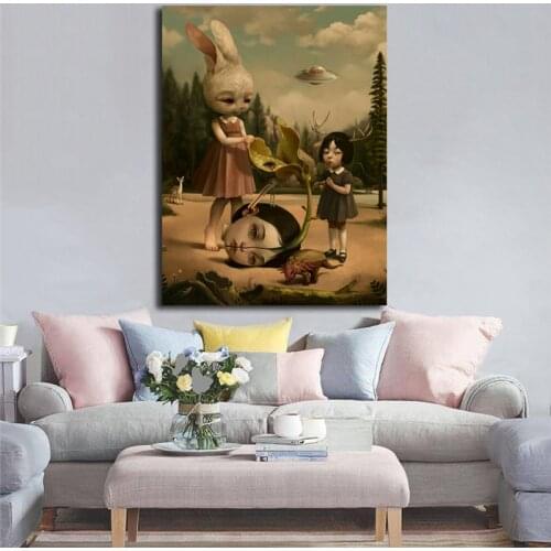 Strange And Surreal By Roby Dwi Antono Canvas Painting Print Bedroom Home Decor Modern Wall Art Oil Painting Poster Framework HD