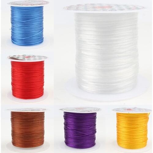 Eight Colors Strong Stretchy Elastic Beading Wire Cord String Thread 10M/roll 0.8mm For Jewelry Making DIY Bracelet Accessories