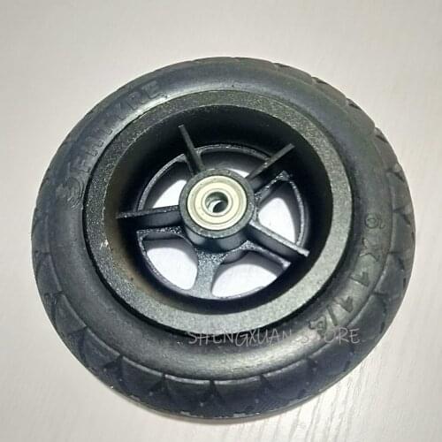 Newest 6X1 1/4 Solid Wheel Explosion-proof Wheel for Folding Bicycle Tires, Mini Surfing Electric Scooters