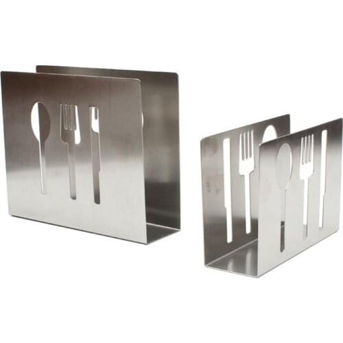 Stainless Steel Napkin Rack Box Tissue Dispenser Storage Case Table Decoration for Home Party