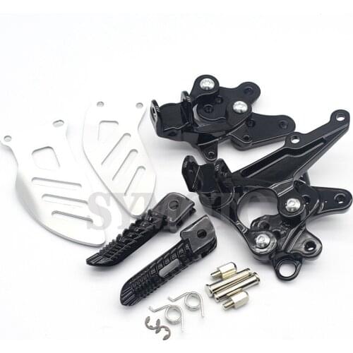 Motorcycle Front Footpegs Foot Pegs Footrest Pedals Bracket For GSXR600 GSXR750 2011-2018 GSXR1000 2009-2017 GSXR 600 750 1000
