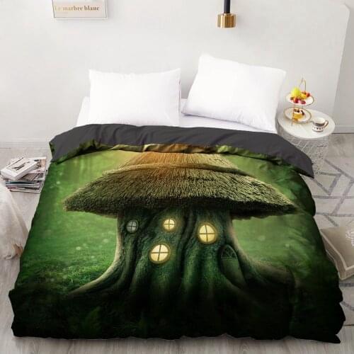 1PCS Duvet Cover,3D HD Printing Quilt Cover 240x220/200x200/140x200/210x210,Forest Scenery Bedding Queen/Double size,Drop Ship