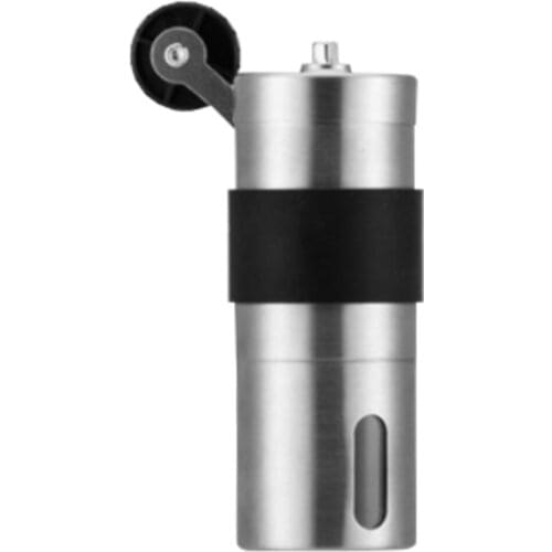 Manual Ceramic Coffee Grinder Stainless Steel Adjustable Coffee Bean Grinder With Rubber Loop Ring Easy Clean Kitchen Tools