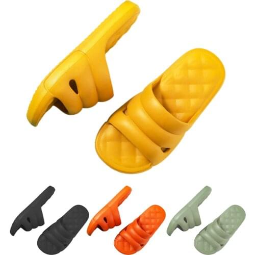 Unisex slippers bath Shower Open toe solid color outdoor Quick dry Anti-slip Soft thick-soled Home waterproof Breathable Slipper