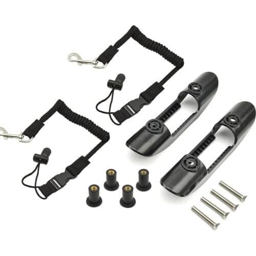 Universal Kayak Canoe Oar Safety Rope Deck Mounted Paddle Clip + Screws Kayak Accessory Easy Installation