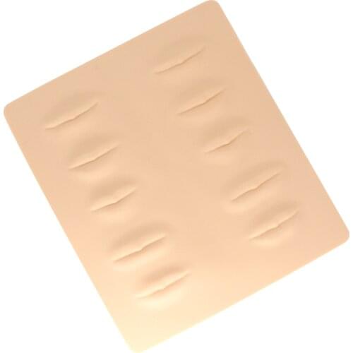 KZBOY 10PCS/PACK Silicone 3D Face Microblading Practice Fake Skin for Lip Tattoo Beginners Practice