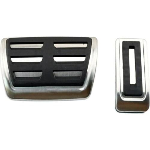 2pcs Automatic Transmission Fuel Gas Brake Pedal Cover Fit For VW Multivan T5 T6 Transporter T5 T6 Caravelle T6