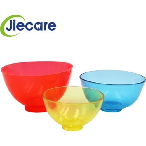3 PCS Dental Rubber Mixing Plaster Bowl Dental Stirring Thicken Bowl On Plaster Model Work Dentist Stone Model Stirring(L+M+S)