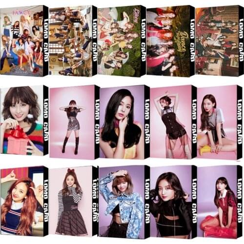 30pcs/set Kpop TWICE photocard Group single photo album lomo card HD high quality Print for fans collection new arrivals