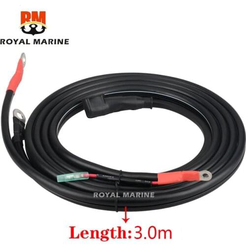 6H0-82105-12 Battery Cable for yamaha outboare motor Outboard Engine Cable length: 3.0m 6H0-82105 boat motor