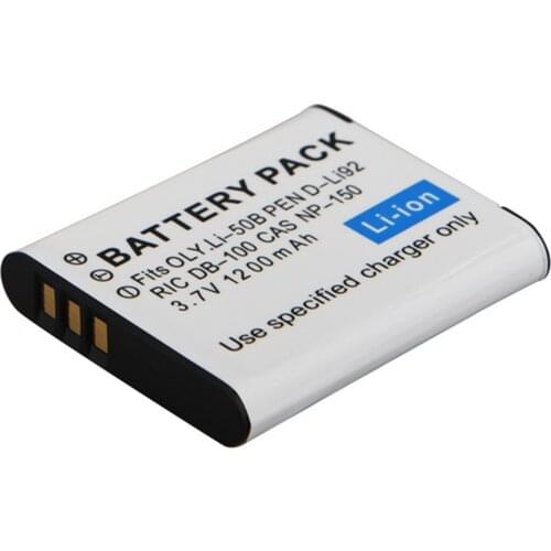 Battery Pack for Olympus XZ-1, XZ-10, VH-410, VH-510, VH-515, VH-520, VG-170, VG-190, VR-340,VR-350,VR-360,VR-370 Digital Camera