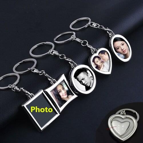 Fashion Cute Girls Tiny Photo Frame Key Chain Women DIY Photo Charm Keychain Bag Car Trinket Men Jewelry Souvenir Party Gift