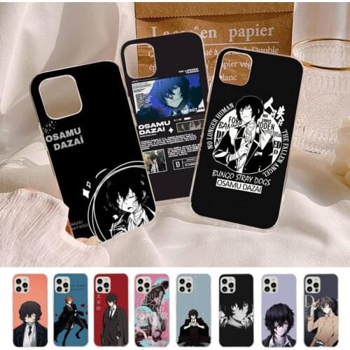Bungo Stray Dogs Twin Dark Osamu Dazai Phone Case for iPhone 8 7 6S Plus X 5S SE 2020 XR 11 12 mini pro XS MAX