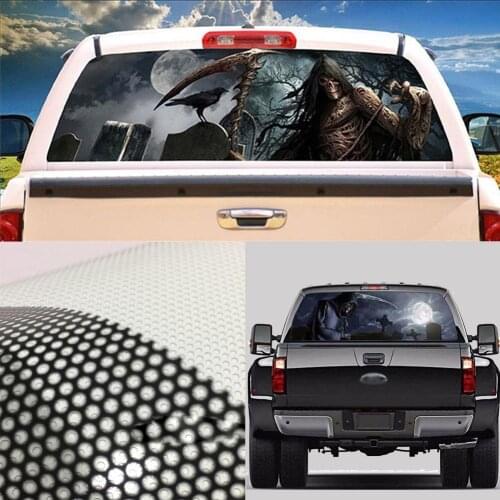 Scary Skull Car Truck SUV Van Rear Window Windshield Decoration Decal Sticker