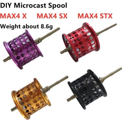 DIY Lightweight Microcast Spool for MAX4 X / MAX4 SX / MAX4 STX Low Profile Baitcasting Fishing Reel Weight about 8.6g