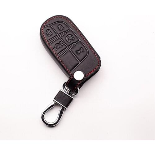 For Jeep Grand Cherokee Compass Liberty Commander Renegade Flip Remote Keyboard cover 5 button key dust collector Car wallet
