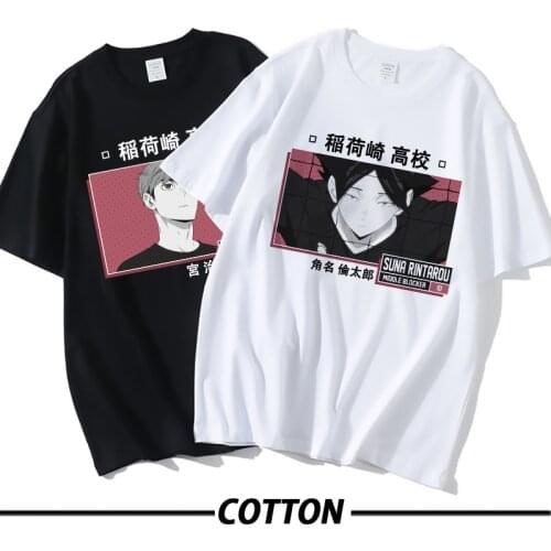 Inarizaki High Suna Shinsuke Kita T Shirt Anime Haikyu Shirt Women Men Short Sleeve Harajuku Kawaii Clothes Manga Aesthetic tops