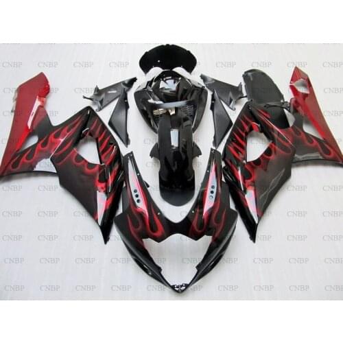 GSX-R1000 2005 - 2006 K5 Full Body Kits for Suzuki GSXR1000 2006 Fairing Kits GSXR 1000 06 Black Red Frame Motorcycle Fairing