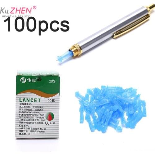 Xie Bleed Blood Acupuncture Line Pen Prick Blood Stasis Continuous Blood Needle Cupping Stabbed Collaterals Blood 100/Set