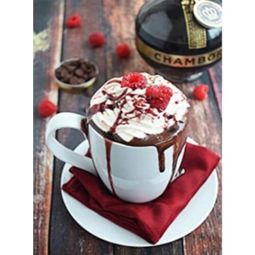 DIY Diamond Painting Coffee Scenery Full Square/Round Diamond Rhinestone Embroidery Cross Stitch Diamond Crystal Wall Painting