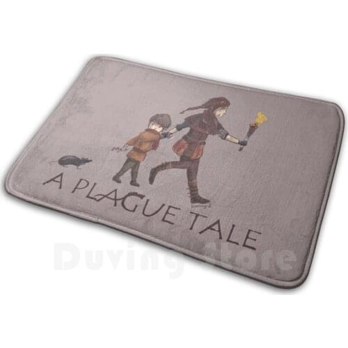 A Plague Tale Illustration Mat Rug Carpet Anti-Slip Floor Mats Bedroom A Plague Tale Video Games