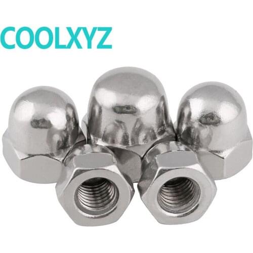 [M3-M24] 304 stainless steel cap nut American fine thread counter screw cap ball head cap nut 5PCS