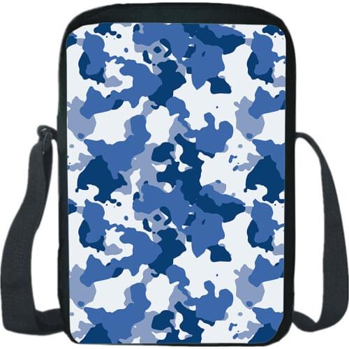 Fashion Camouflage Shoulder Bag Students Teenager Messenger Bags Cool Men Crossbody Bookbag Camouflage Printing School Mochila