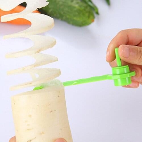 New Creative DIY Spiral Cutter String Rotate Potato Chips Carrot CucumberTower Slicer Cutter Useful Kitchen Gadgets Tools