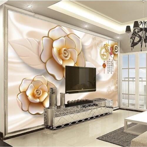 Custom photo wallpaper 3D 5D 8D 16D rose pattern home decor living room wall covering