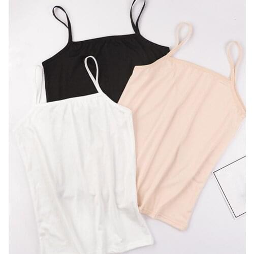 Hot Sold Fashion Sexy Womens Summer Plain Sleeveless Ladies Stretch Strappy Cami Camisole Vest Tank Top Fitness Bralette Top