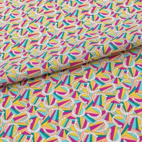 Rose Red Geometry Dyeing Pure Cotton Fabric For Dress Tissus Au MÈTre Telas Algodon Estampadas Ткань Для Шитья Sewing Tissu Tela