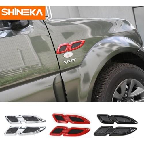 SHINEKA Car Styling Air Flow Fender Engine Hood Side Body Intake Vent Cover Trim For Jeep Wrangler Compass Renegade Cherokee