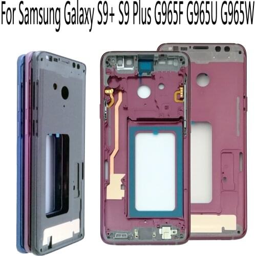 Shyueda 100% New For Samsung Galaxy S9+ S9 Plus G965F G965U G965W Front Middle LCD Screen Housing Frame Bezel