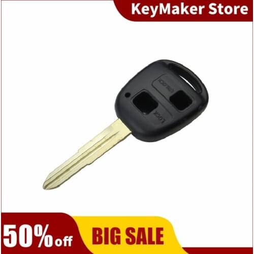 OkeyTech Replacement 2 Buttons Uncut TOY41R Blade Remote Car Key Refit Cover Case Shell For Toyota Camry RAV4 Prado Cruise Key